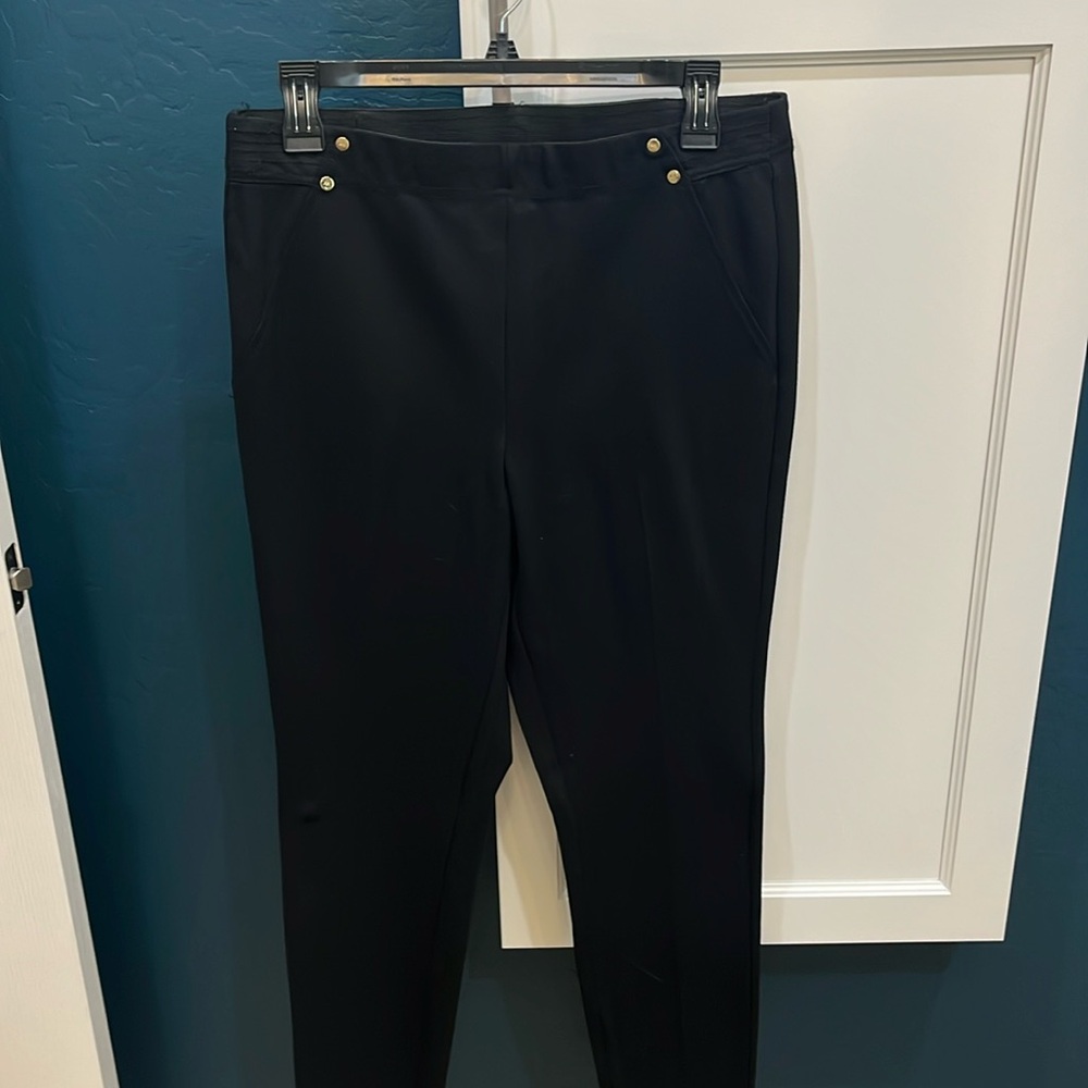 Anne Klein black knit pants